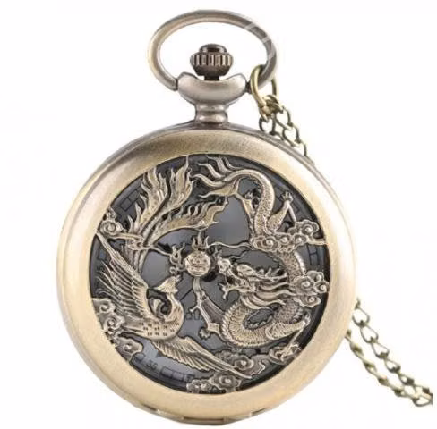 Reloj Bolsillo Vintage Dragon Fenix Quartz Al14