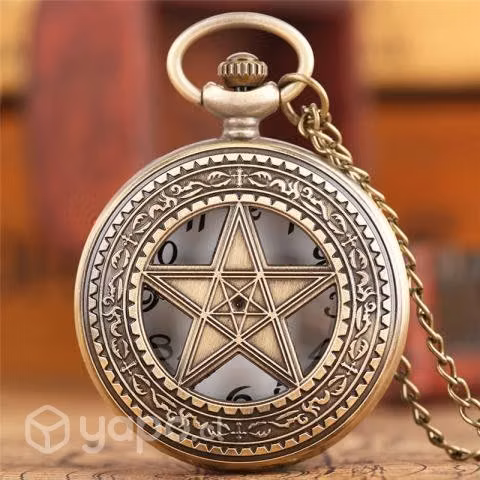 Reloj Bolsillo Retro Five Star Pentagrama Am20