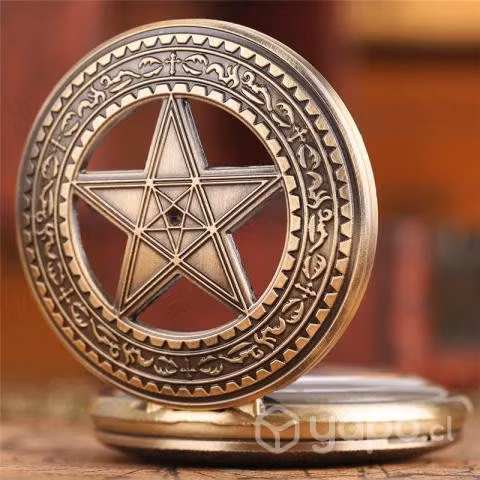 Reloj Bolsillo Retro Five Star Pentagrama Am20