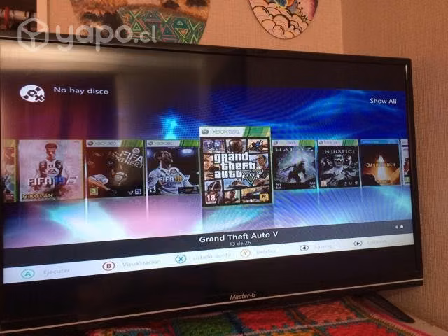 Xbox 360 Slim 2 joystick rgh + juegos