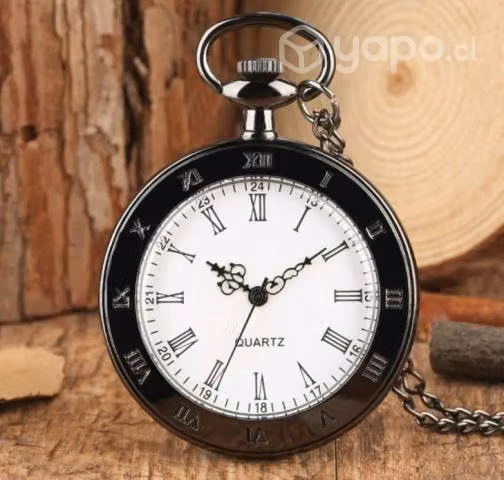 Reloj De Bolsillo romano titanium Con Cadena AL39