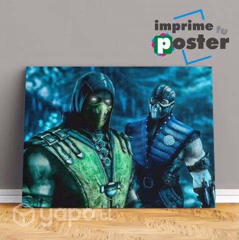 CUADROS DE MORTAL KOMBAT 40x55cm tela canvas