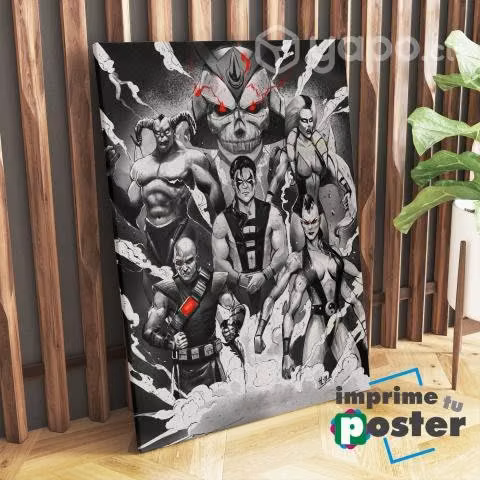 CUADROS DE MORTAL KOMBAT 40x55cm tela canvas