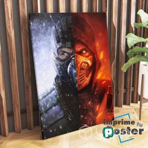 CUADROS DE MORTAL KOMBAT 40x55cm tela canvas