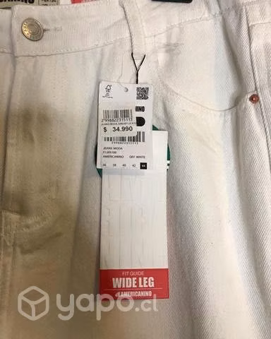 Jeans blanco Americanino 44 - Imagen 2