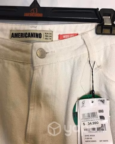 Jeans blanco Americanino 44 - Imagen 3