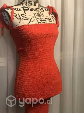 Hermoso vestido con lazos ajustables - Imagen 2