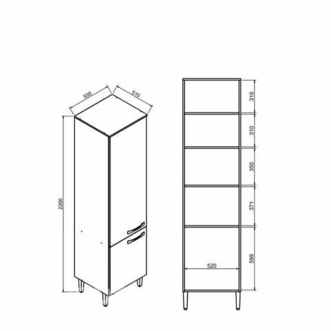 Despensa viena con espacio para horno - Imagen 5