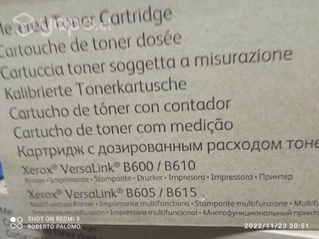Toner xerox versalink b600/b610 black original de