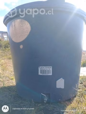 Estanque de Agua de 1.300 lts.