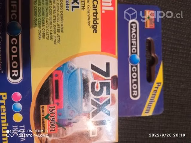 Packs de tintas HP 74xl y 75xl alternatis de alta