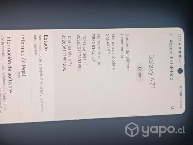 samsumg A71 128gb - Imagen 2