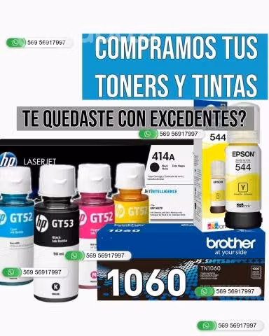 Compro tus Toner Tintas y Resmas Carta Oficio