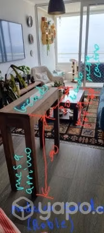 Mesa de centro y arrimo