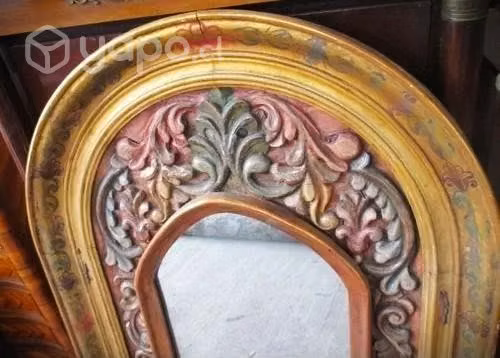 Encantador antiguo espejo Italiano hecho a mano