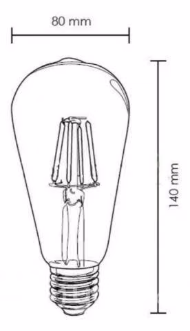 Ampolleta Led Vintage Retro 6w