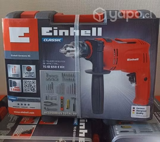 Taladro Percutor Einhell 650 E Kit 90 piezas