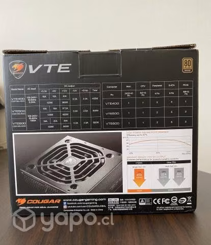 Fuente de poder Cougar VTE500