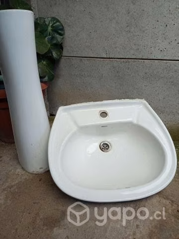 Lavamanos con pedestal
