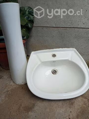 Lavamanos con pedestal
