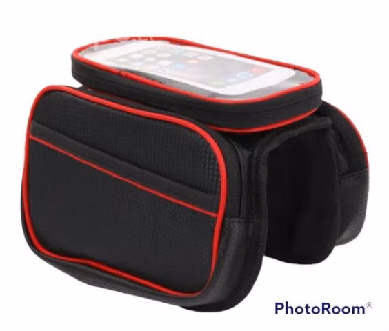 Bolso Cuadro Bicicleta Porta Celular Dos Compartim - Imagen 5