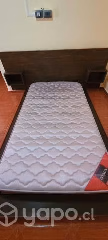 Cama tipo japonesa de plaza 1,5