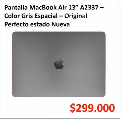 Pantalla MacBook Air A2337 2021 M1 Original Gris