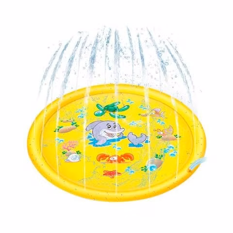 Alfombra de agua para niños estilo cascada 170 cm