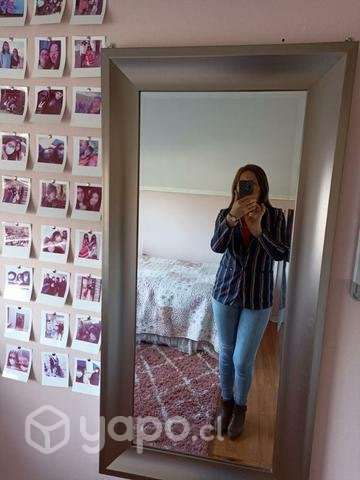 Blazer azul a rayas talla 38 - Imagen 2