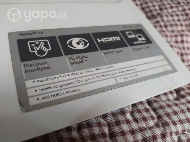 Notebook Acer 15,6