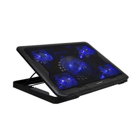 Base cooler para notebook 5 ventiladores luz y pue - Imagen 3