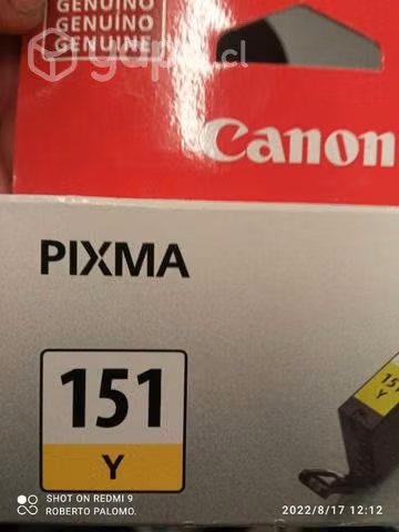 Tinta canon 151 yellow original