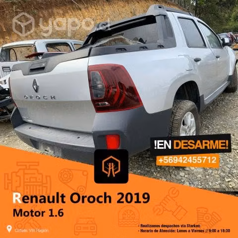 Chapa contacto Renault oroch 2019