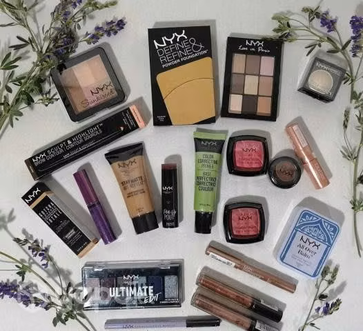 Caja de cosméticos americanos marca nyx