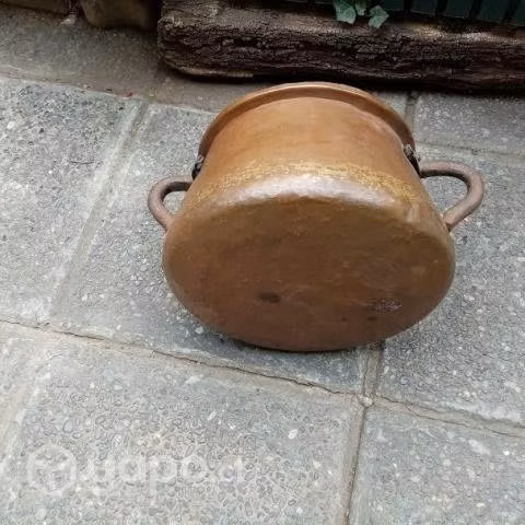 Olla de Cobre Muy Antigua, Hecha a Mano - Imagen 4