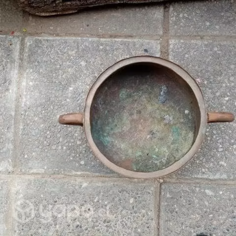 Olla de Cobre Muy Antigua, Hecha a Mano - Imagen 2