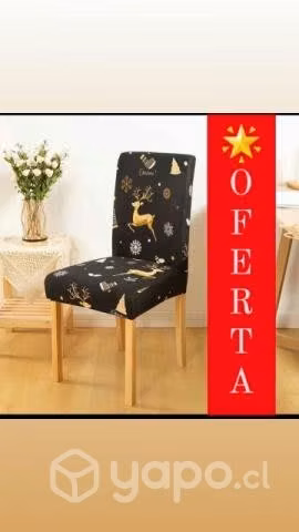 Fundas para sillas decorativas navideñas