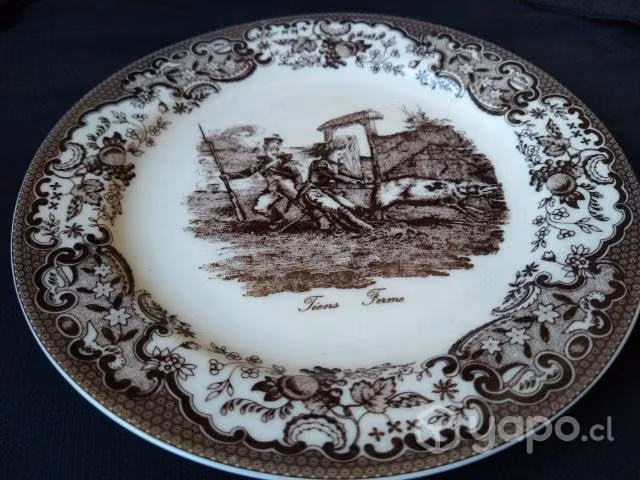 Antiguo plato de colgar ,adorno vintage decoracion