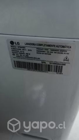 Lavadora LG 9KG Smart Inverter