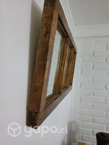 espejo vintage de marco ventana