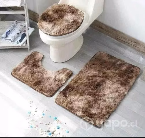 Set alfombras baño 3 piezas