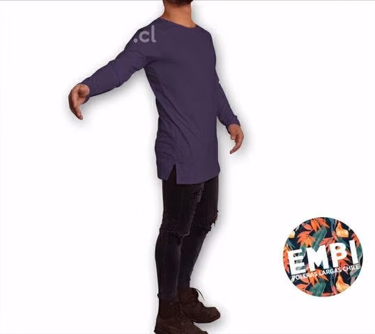 Polera Larga | RECTA CORTES LATERALES | EEMMPPII - Imagen 6