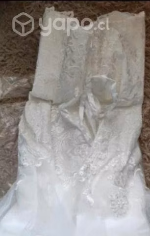 Vestido de novia nuevo talla 44 con falso