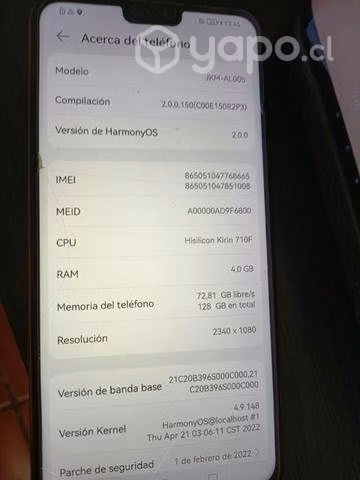 Celular huawei jkm-al00b - Imagen 2