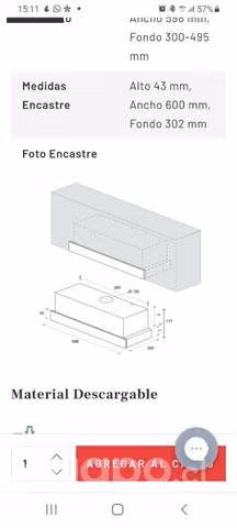 Campana empotrada - Imagen 3