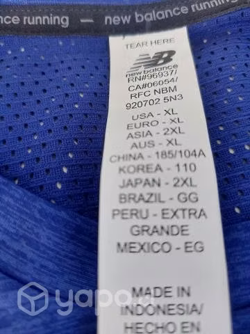 Polera deportiva New balance