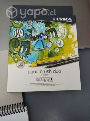 Marcadores Lyra Aqua Brush Duo Set 12 Colores