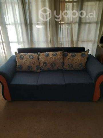 Sofa y 2 pouf - Imagen 2