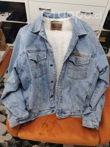 Casaca Jeans Forrada XL varón como nueva