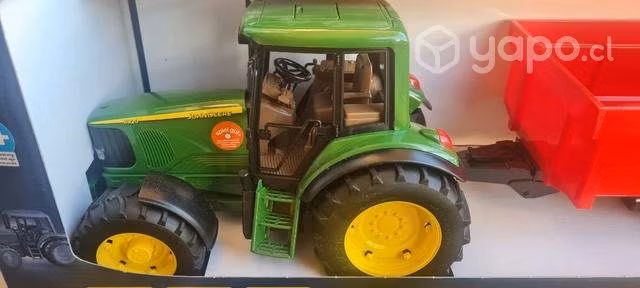 Tractor John Deere + Remolque escala 1:16
